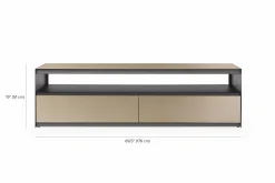 Absolute - TV Stand with Two Drawers by Trica