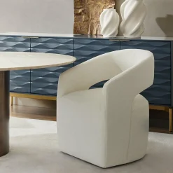 Aimée - Dining Chair on Wheels