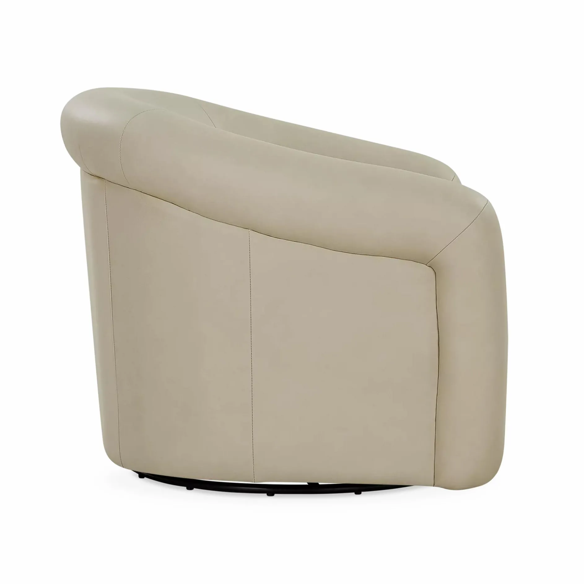 Aksel - Leather Swivel Armchair
