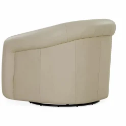 Aksel - Leather Swivel Armchair