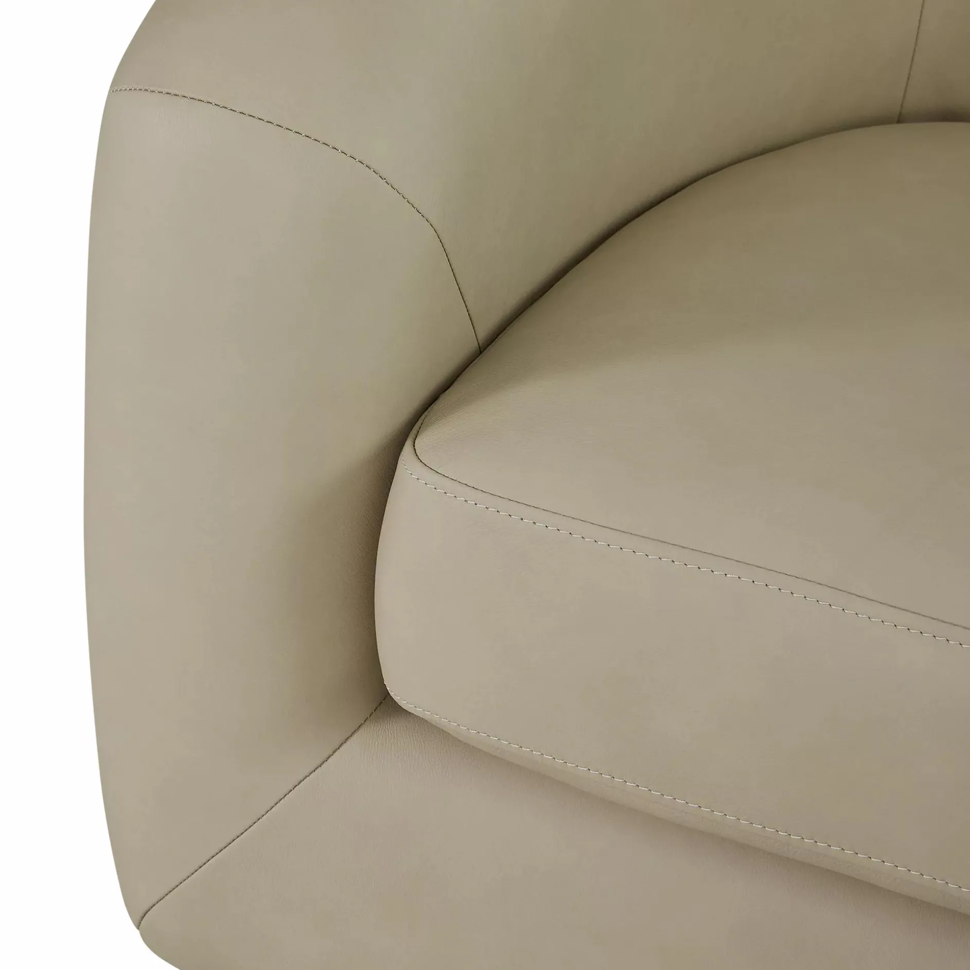 Aksel - Leather Swivel Armchair