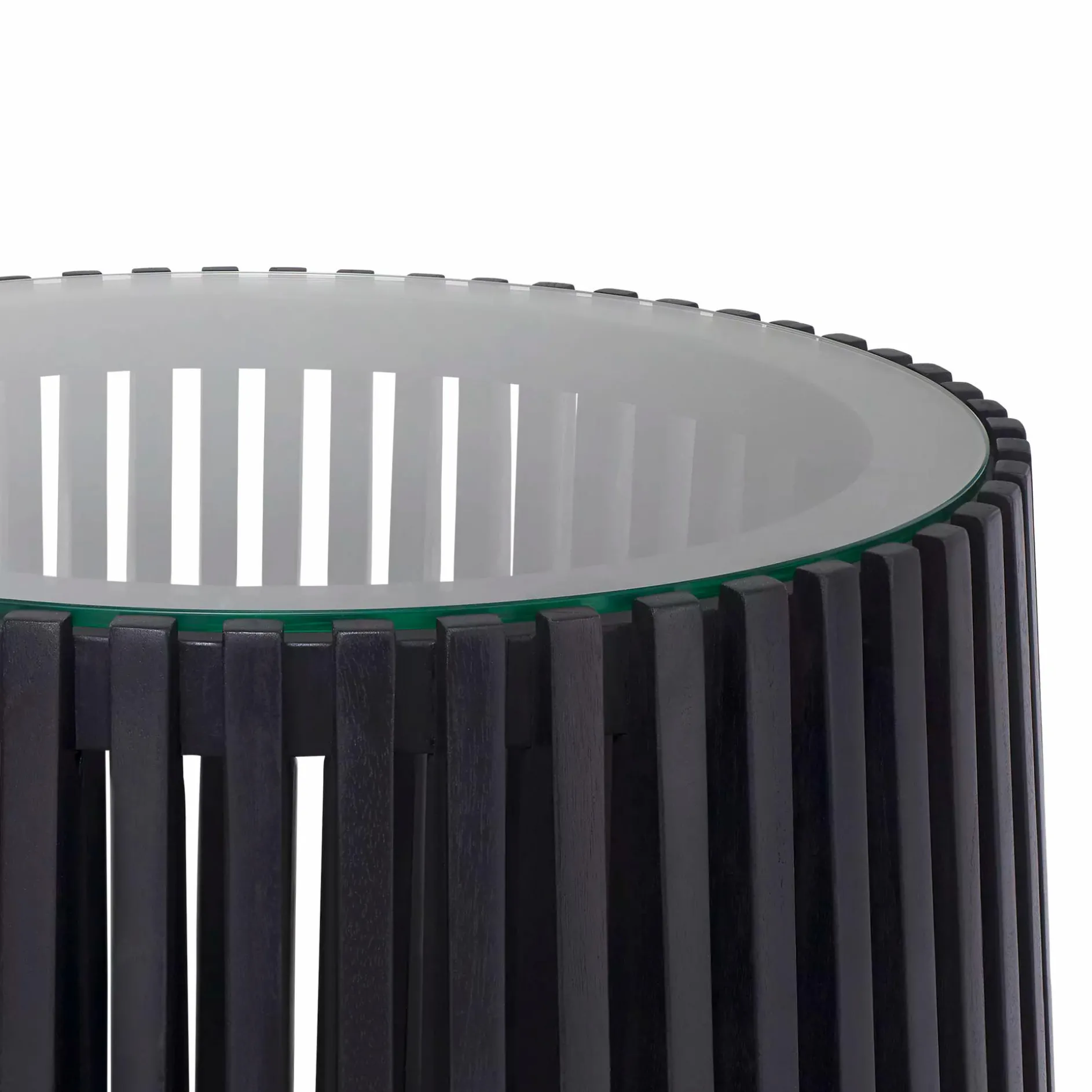 Alder - Teak and Glass Side Table