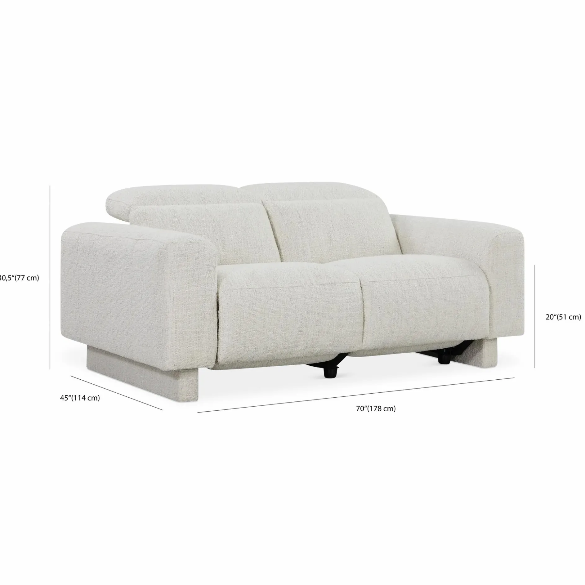 Aline - Reclining 2-Seater Sofa