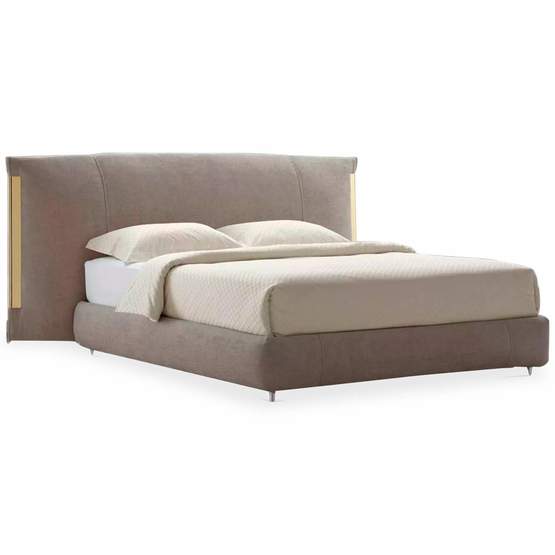 Amal - Upholstered Bed with Removable Cover by Flou
