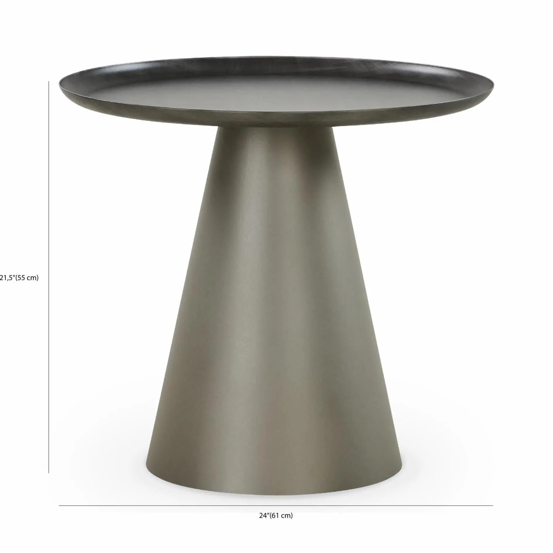 Amerigo - Lacquered Steel Side Table by Cattelan Italia