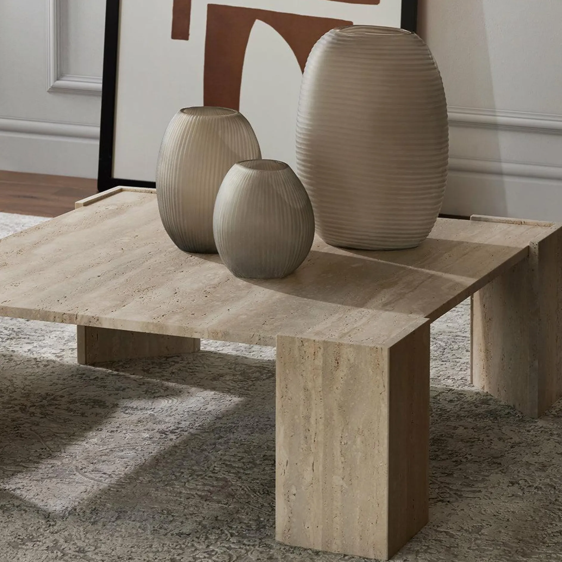 Ammira - Travertine Coffee Table