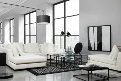Ampio - Sectional Fabric Sofa by Romano