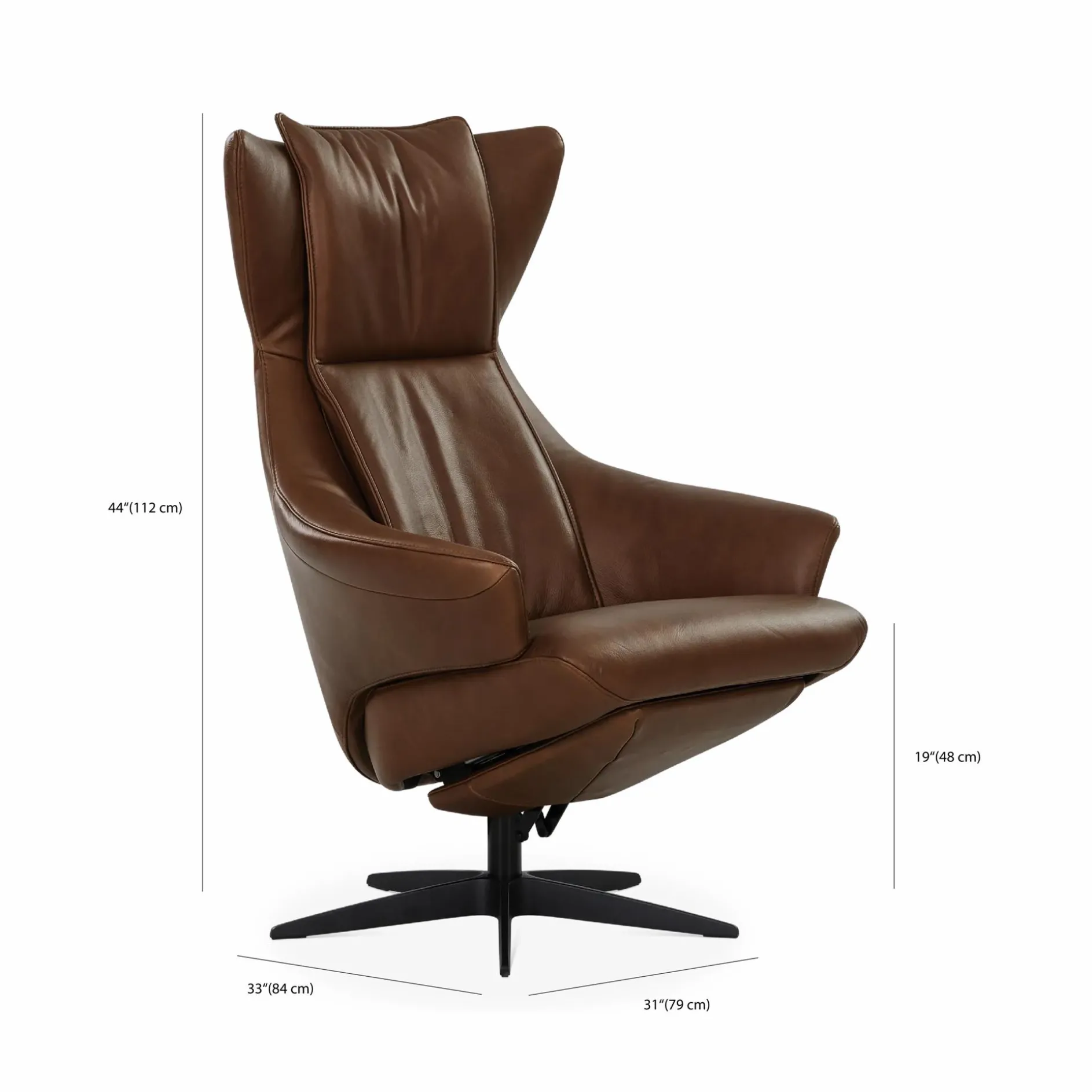 Arc 2008 - Power Reclining Swivel Leather Armchair by Gealux