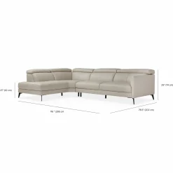 Ariana - Sectional Sofa with Adjustable Headrest