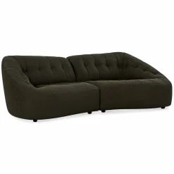 Armonia - Channel Tufted Fabric Sofa by Miki Ferrari