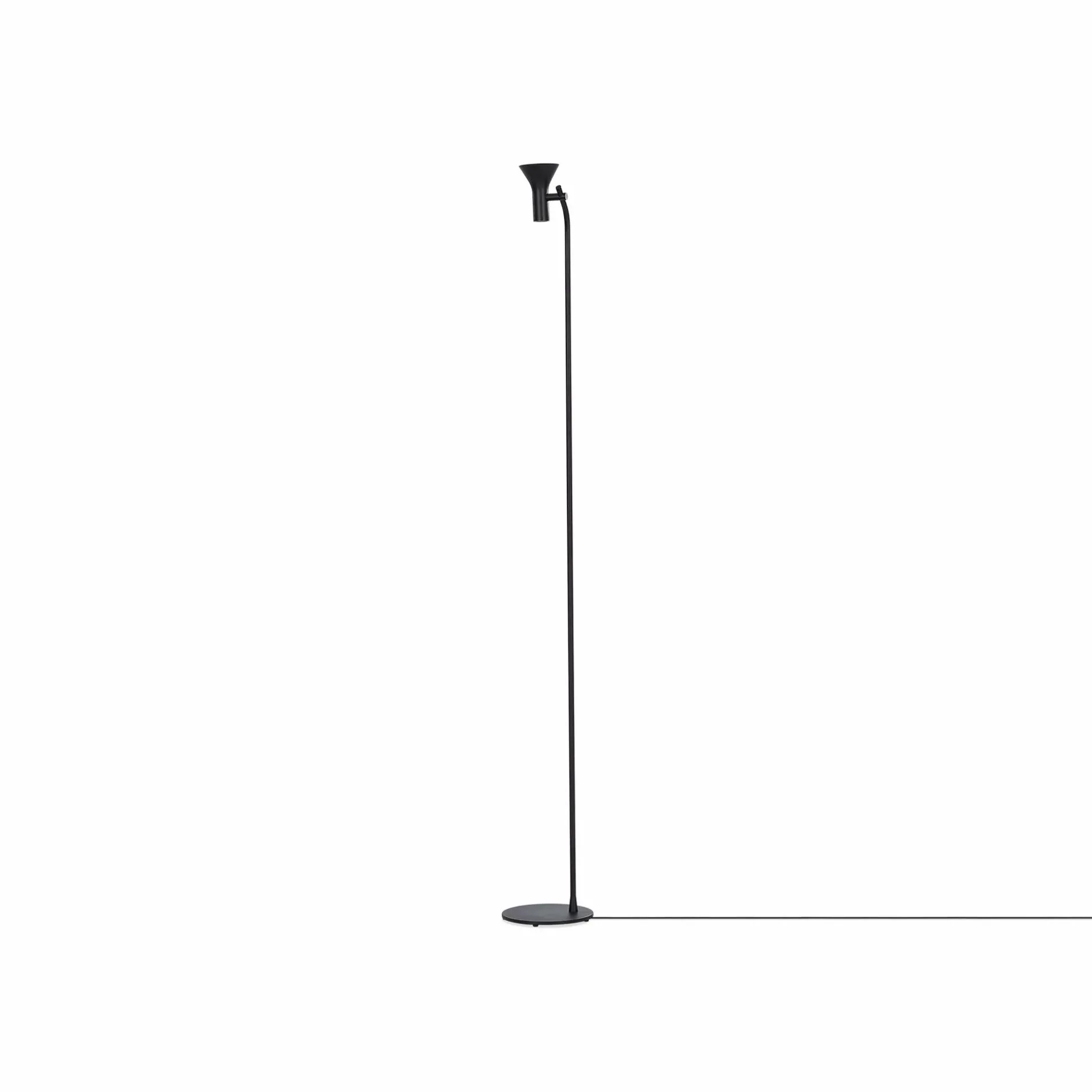 Asha - Floor Lamp in Black Metal by Ligne Roset