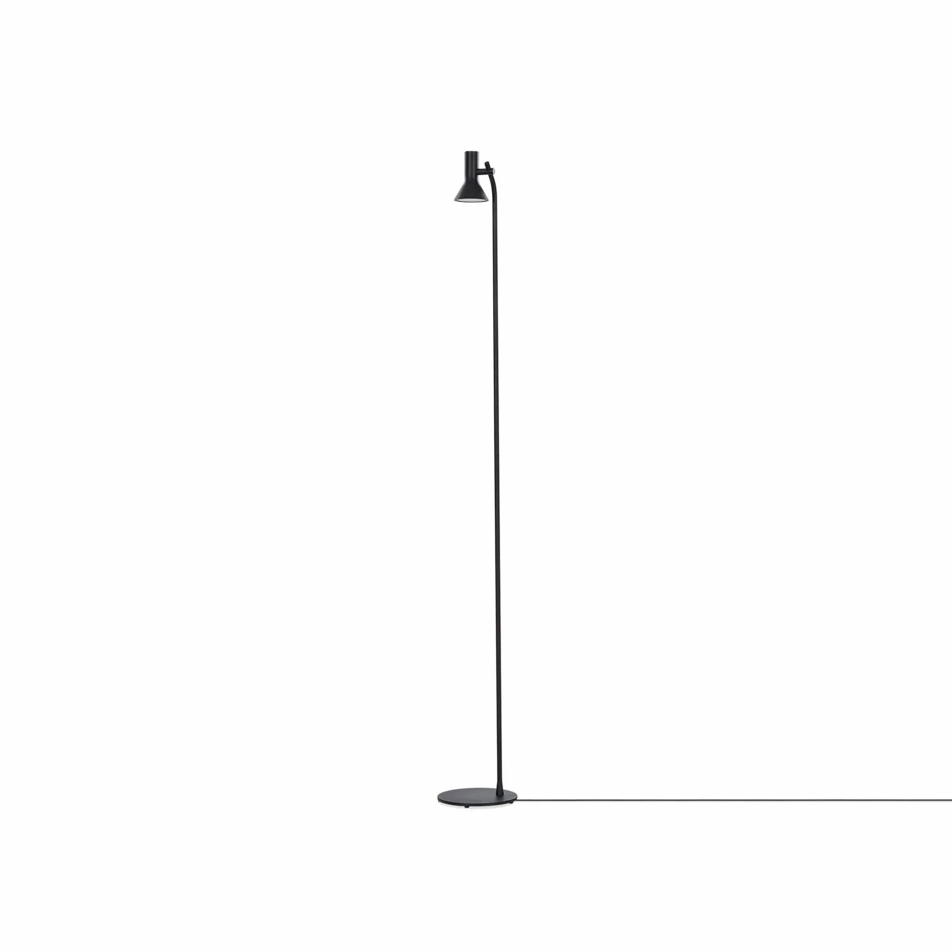 Asha - Floor Lamp in Black Metal by Ligne Roset