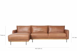Astana - Leather Sectional Sofa