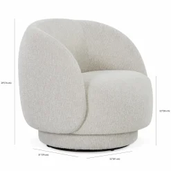 Ava - Swivel Chair by Furninova