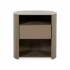 Bean - Nightstand with Glass Top