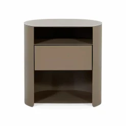 Bean - Nightstand with Glass Top