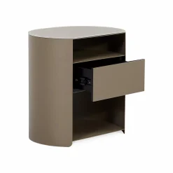 Bean - Nightstand with Glass Top