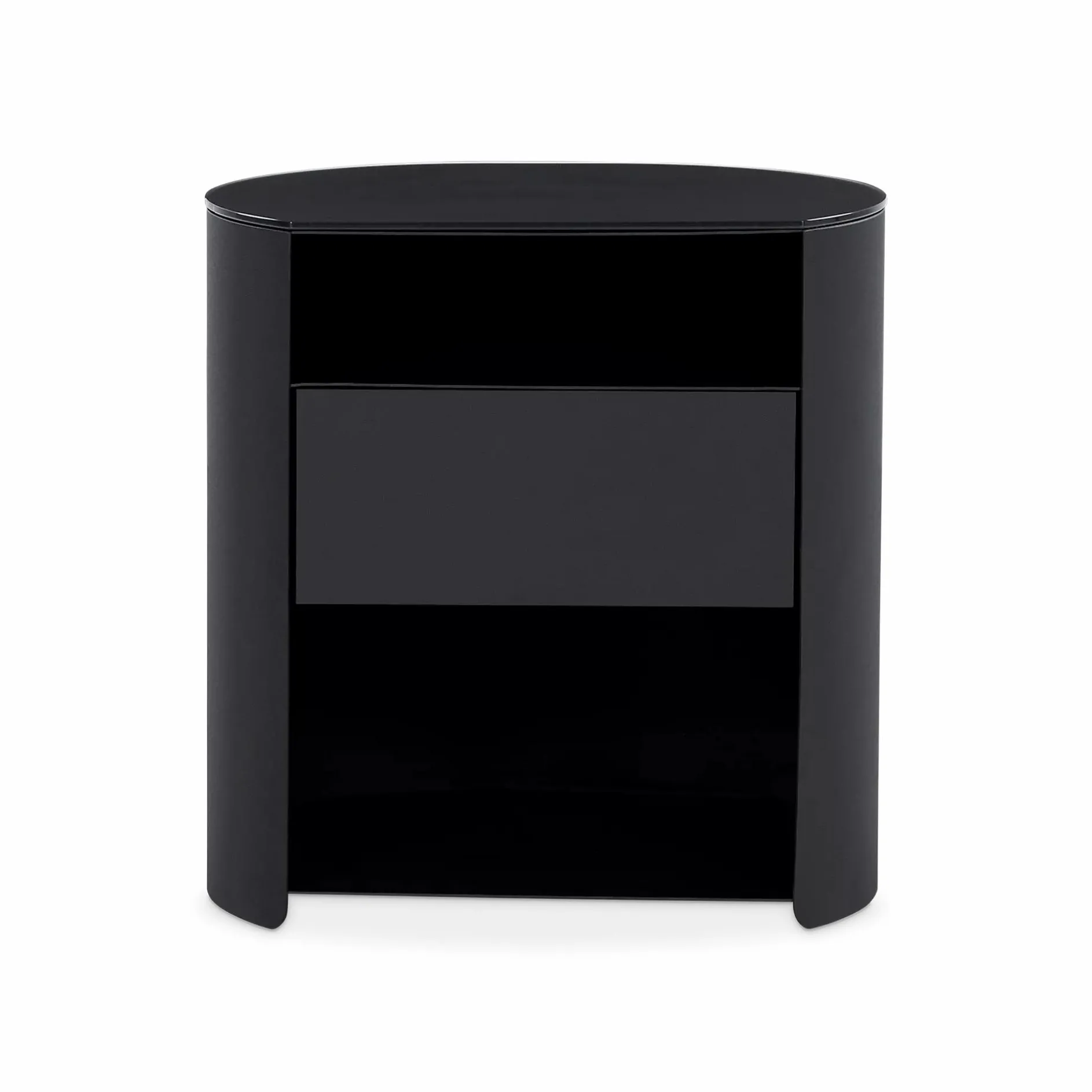 Bean - Nightstand with Glass Top
