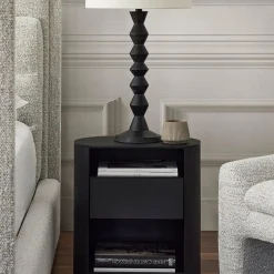 Bean - Nightstand with Glass Top