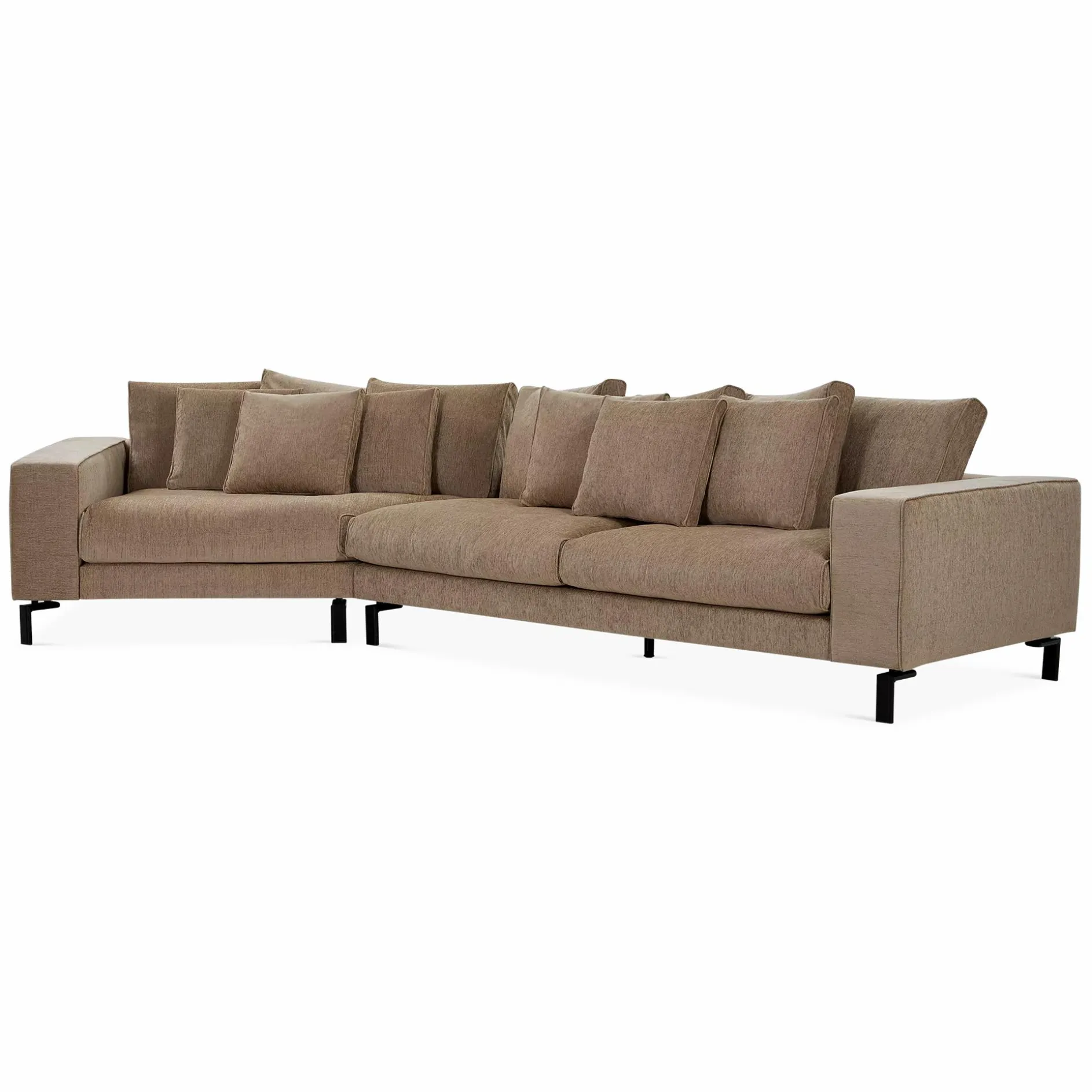Blues Night - Fabric-Upholstered Sectional Sofa by Furninova