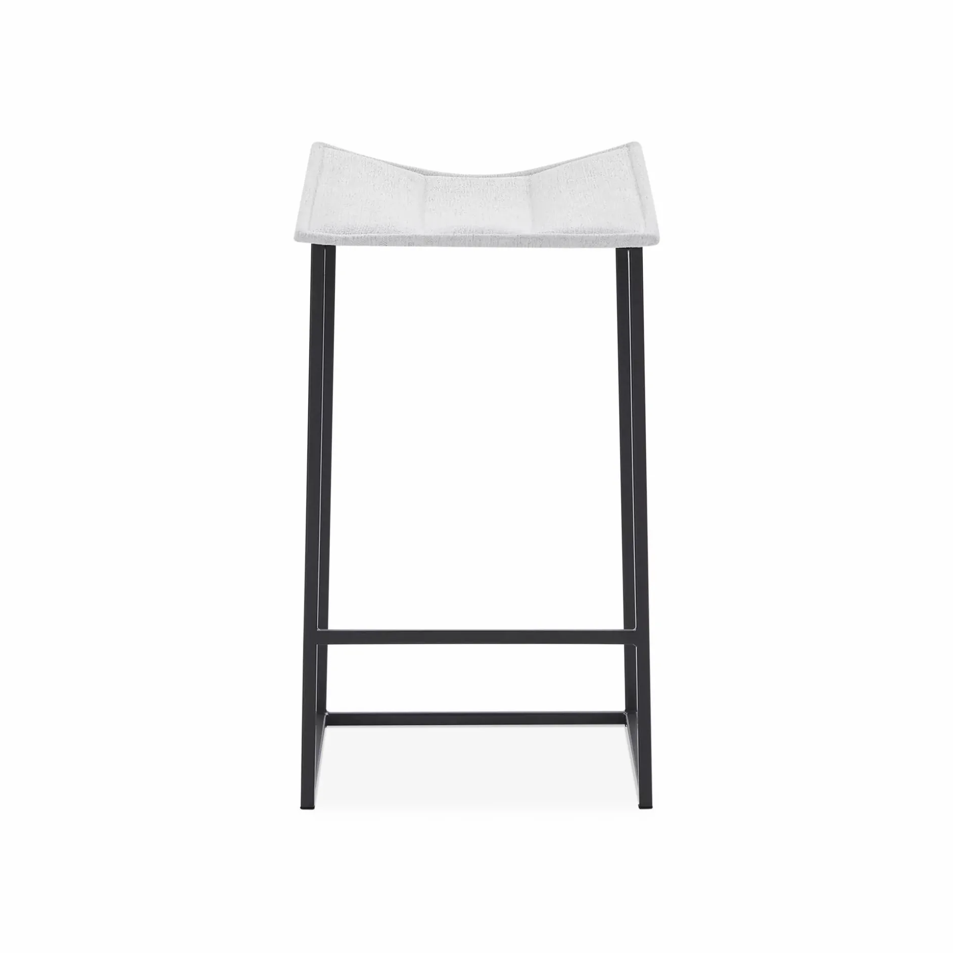 Bocca - Metal and Fabric Stool by Trica
