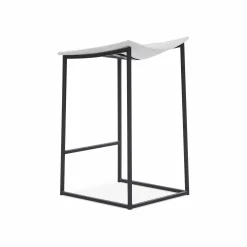 Bocca - Metal and Fabric Stool by Trica