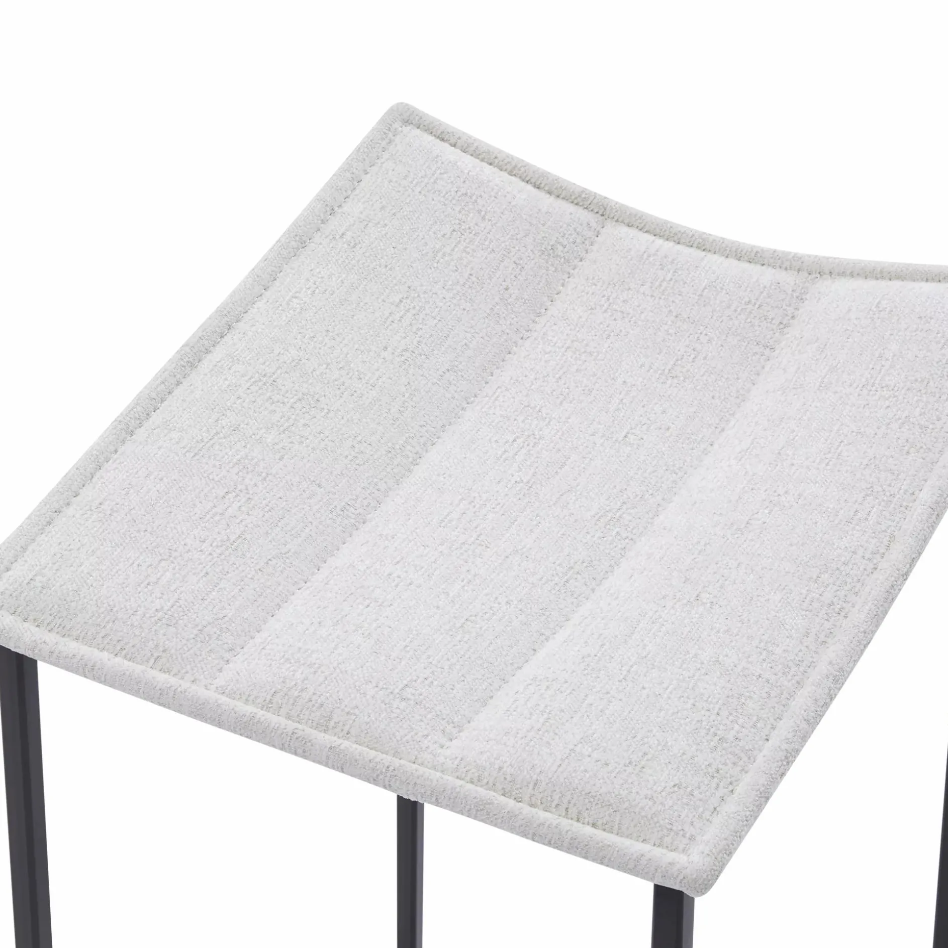 Bocca - Metal and Fabric Stool by Trica