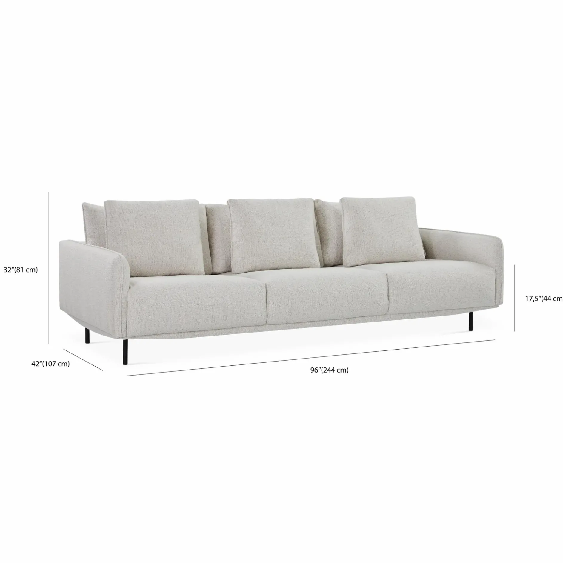 Bolero - 4-Seater Sofa by Furninova