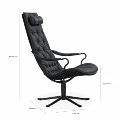 Bravo - Leather Swivel Chair by Conform