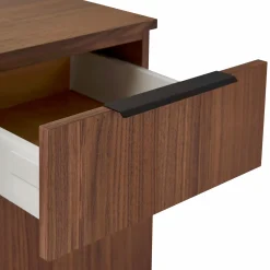 Buro - Walnut Desk with Filing Cabinet by Verbois