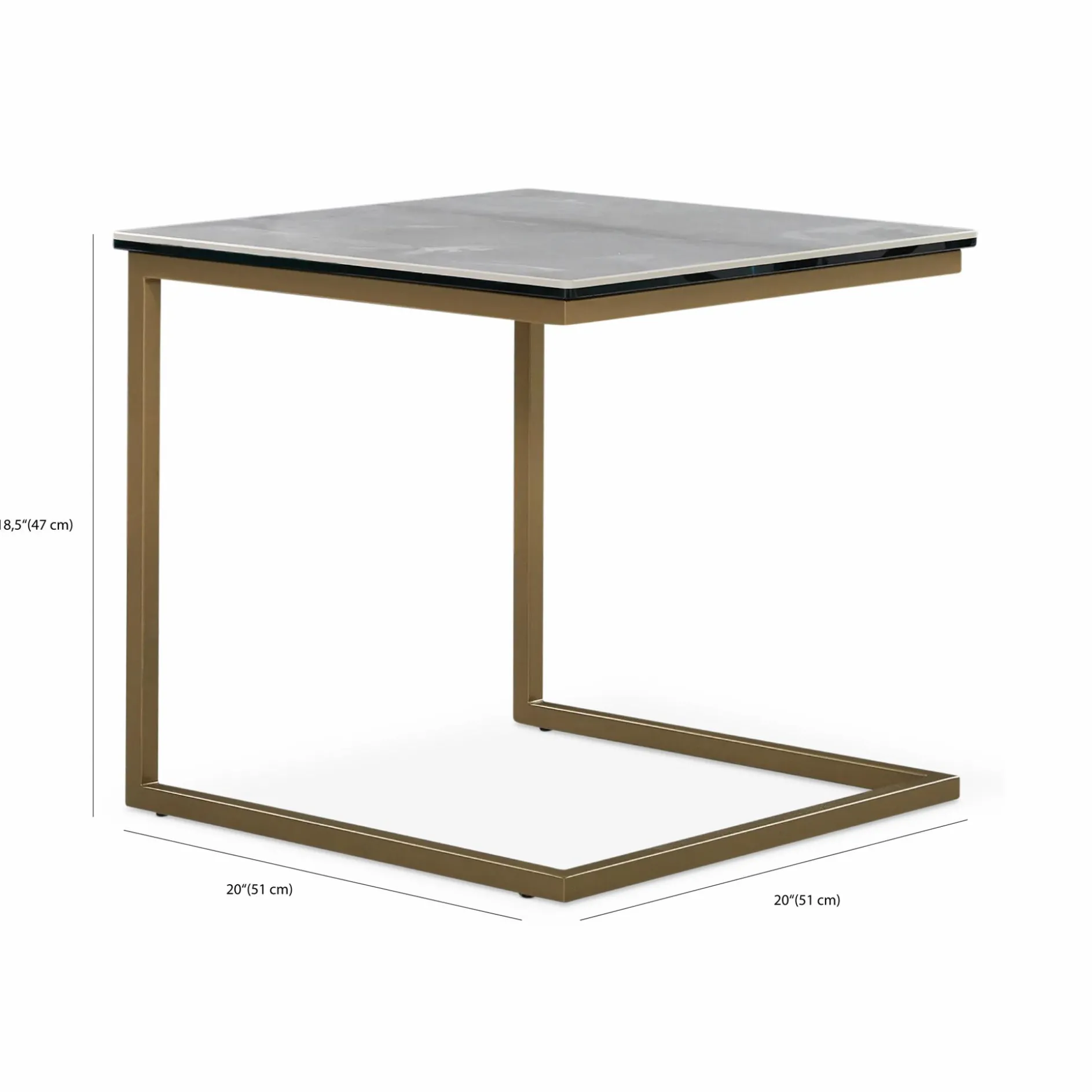 Calabria - Ceramic Side Table by Gamma