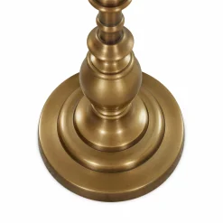 Calhoun - Antique Brass Pedestal Table by Four Hands