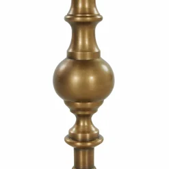 Calhoun - Antique Brass Pedestal Table by Four Hands