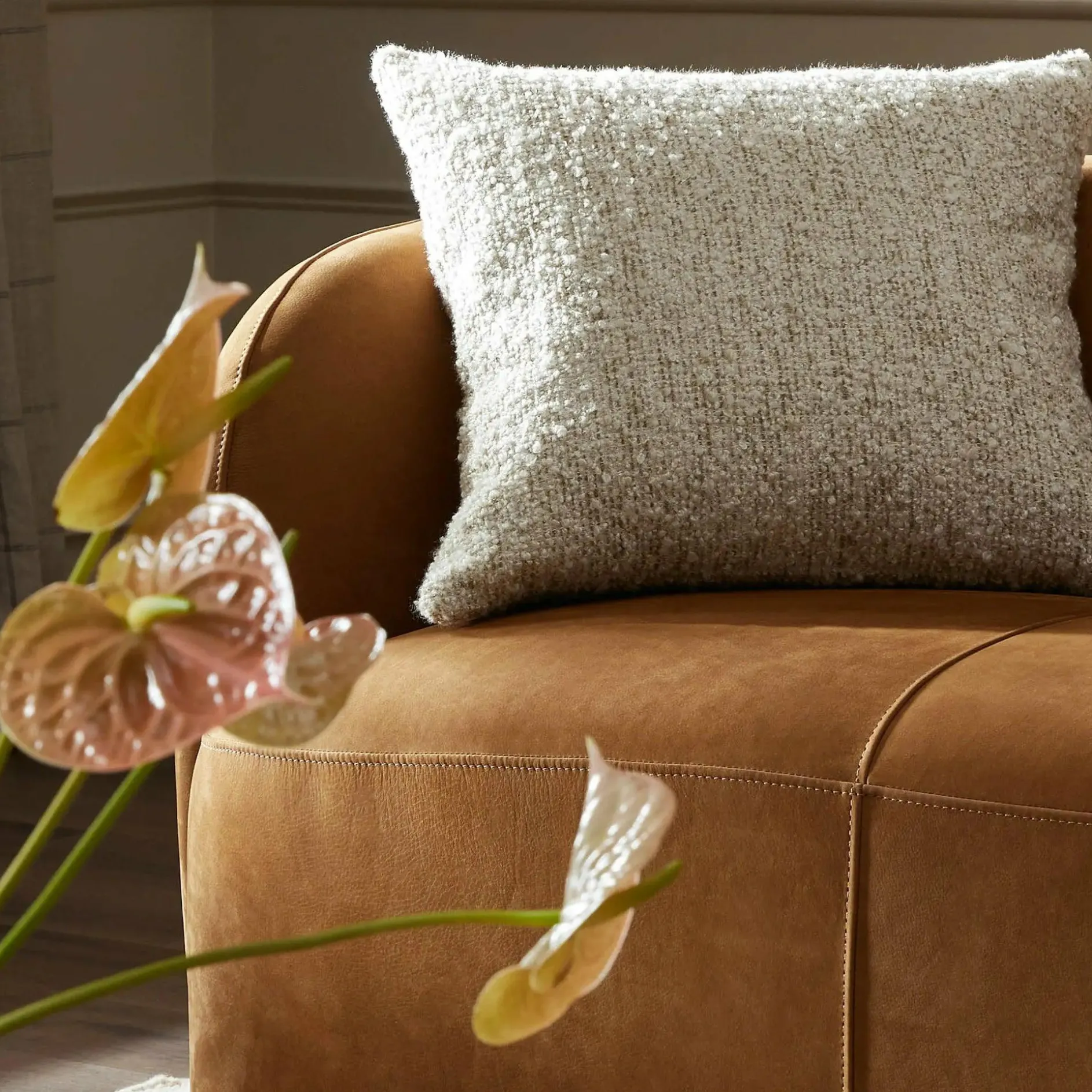Callum - Bouclé Fabric Cushion by Four Hands