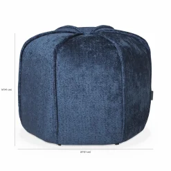 Candy - Round Velvet Pouf by Furninova