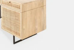 Carmel - Desk with Rattan Drawers