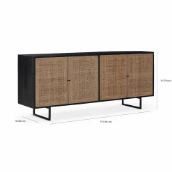Carmel - Sideboard with Rattan Doors by Four Hands