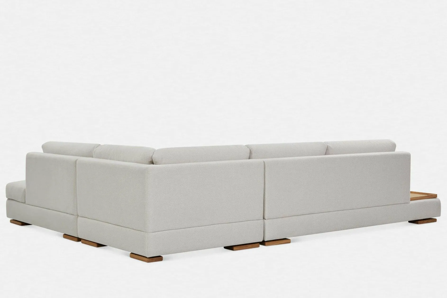 Cartago - Sectional Sofa with Tray Table by Furninova