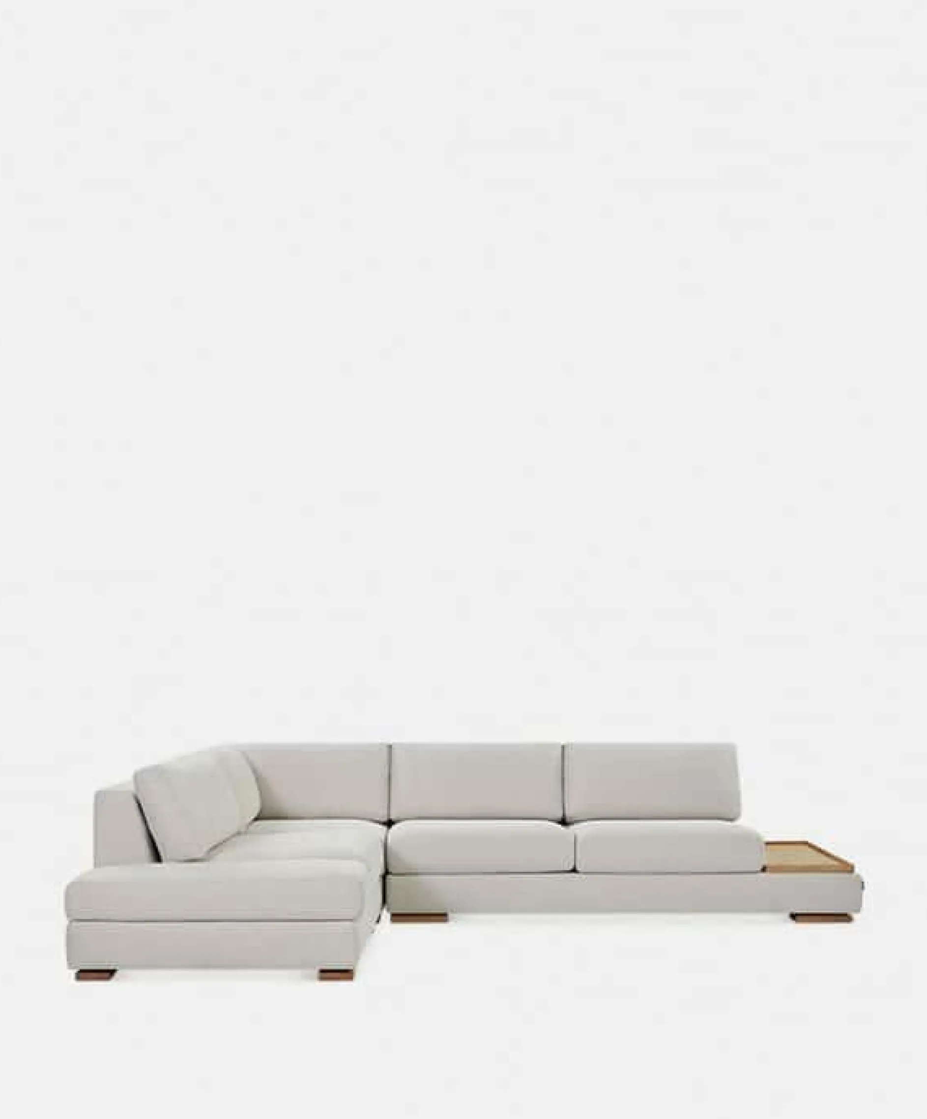 Cartago - Sectional Sofa with Tray Table by Furninova