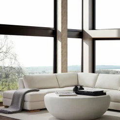 Cartago - Sectional Sofa with Tray Table by Furninova