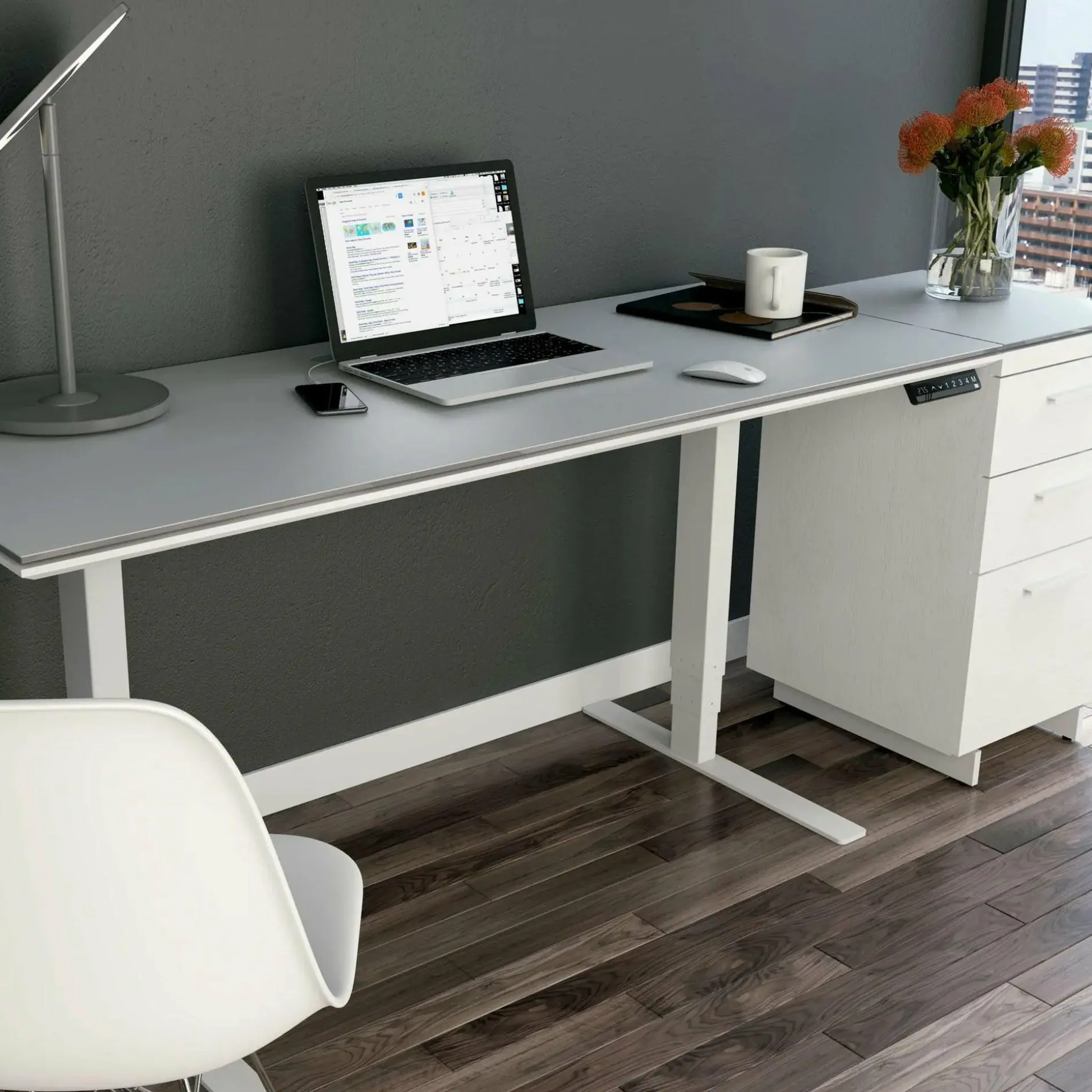 Centro 6451-2 - Power Adjustable Desk by BDI