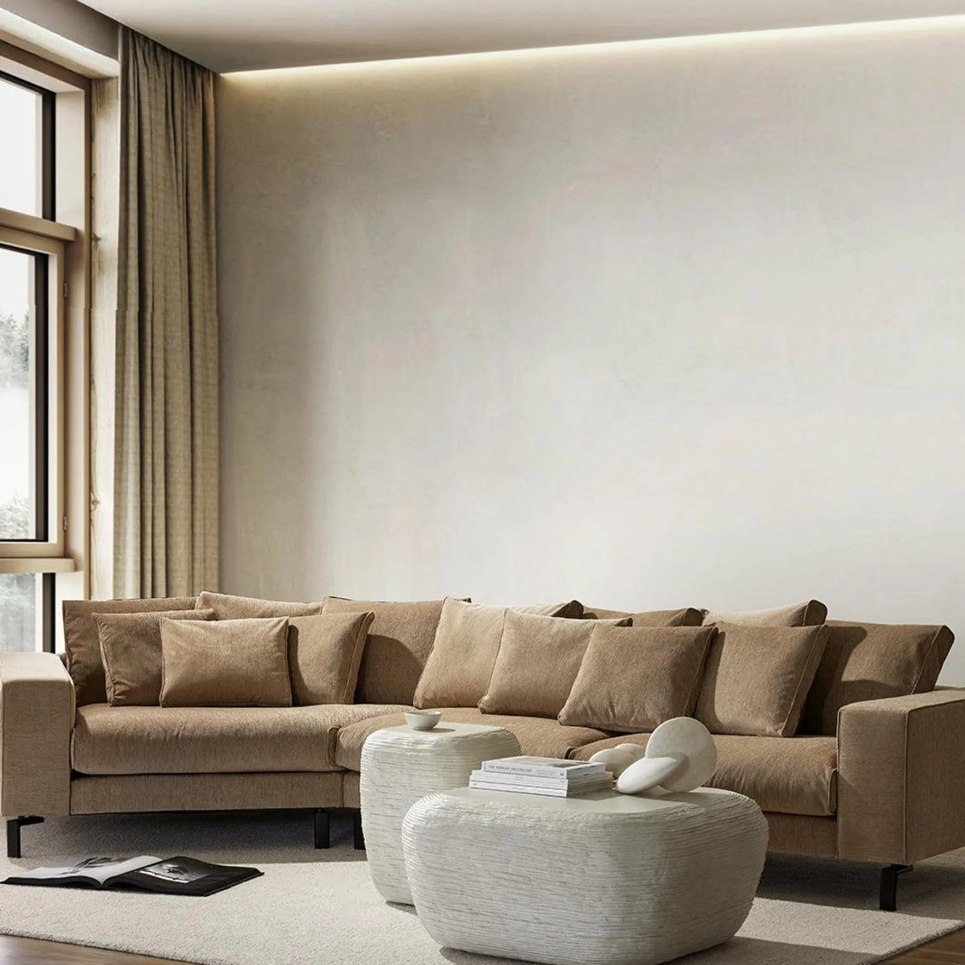 Cirri - Concrete Coffee Table by Four Hands