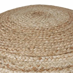 Clendon - Round Woven Pouf