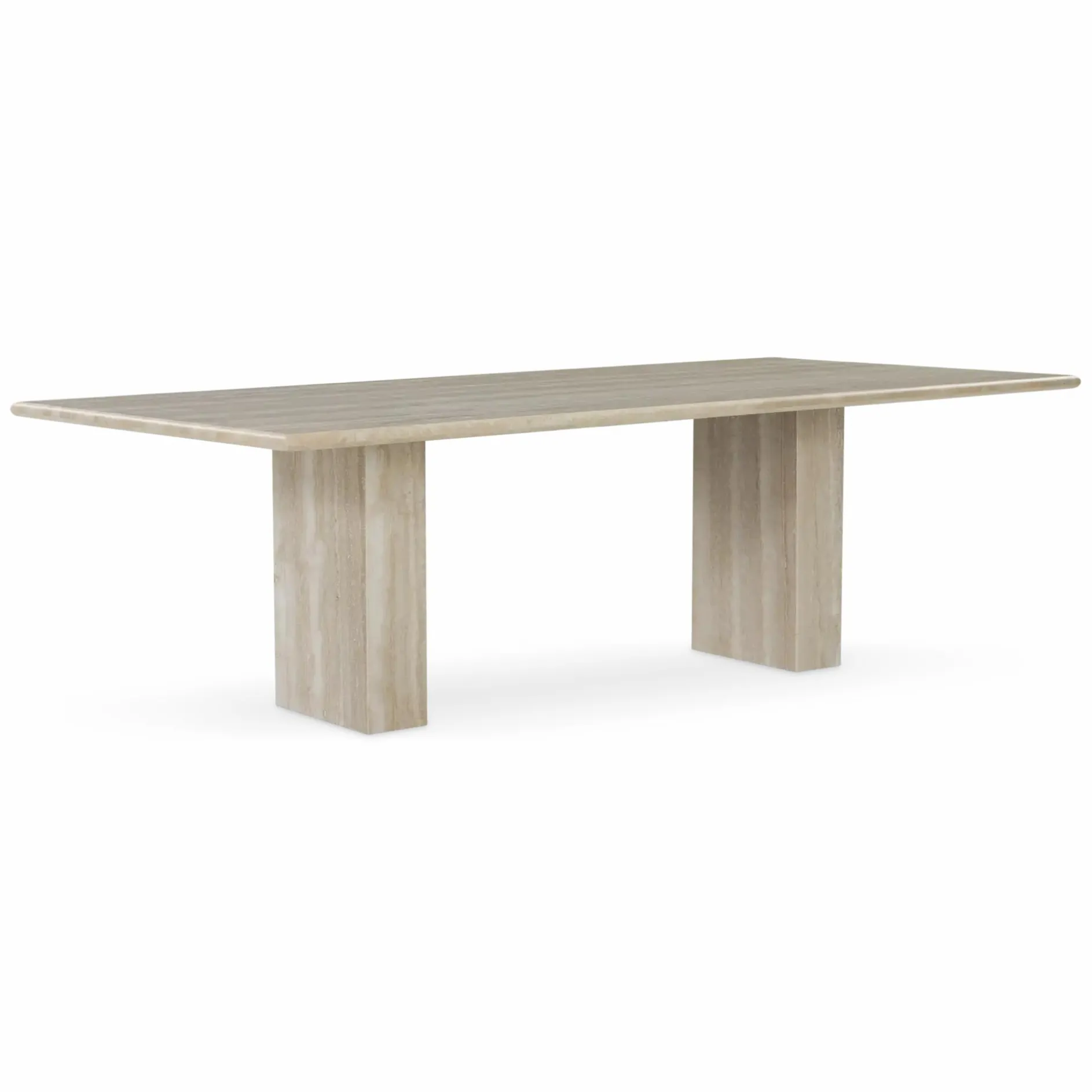Climax - Travertine Dining Table