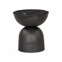 Corbett - Marble and Aluminium Side Table by Four Hands