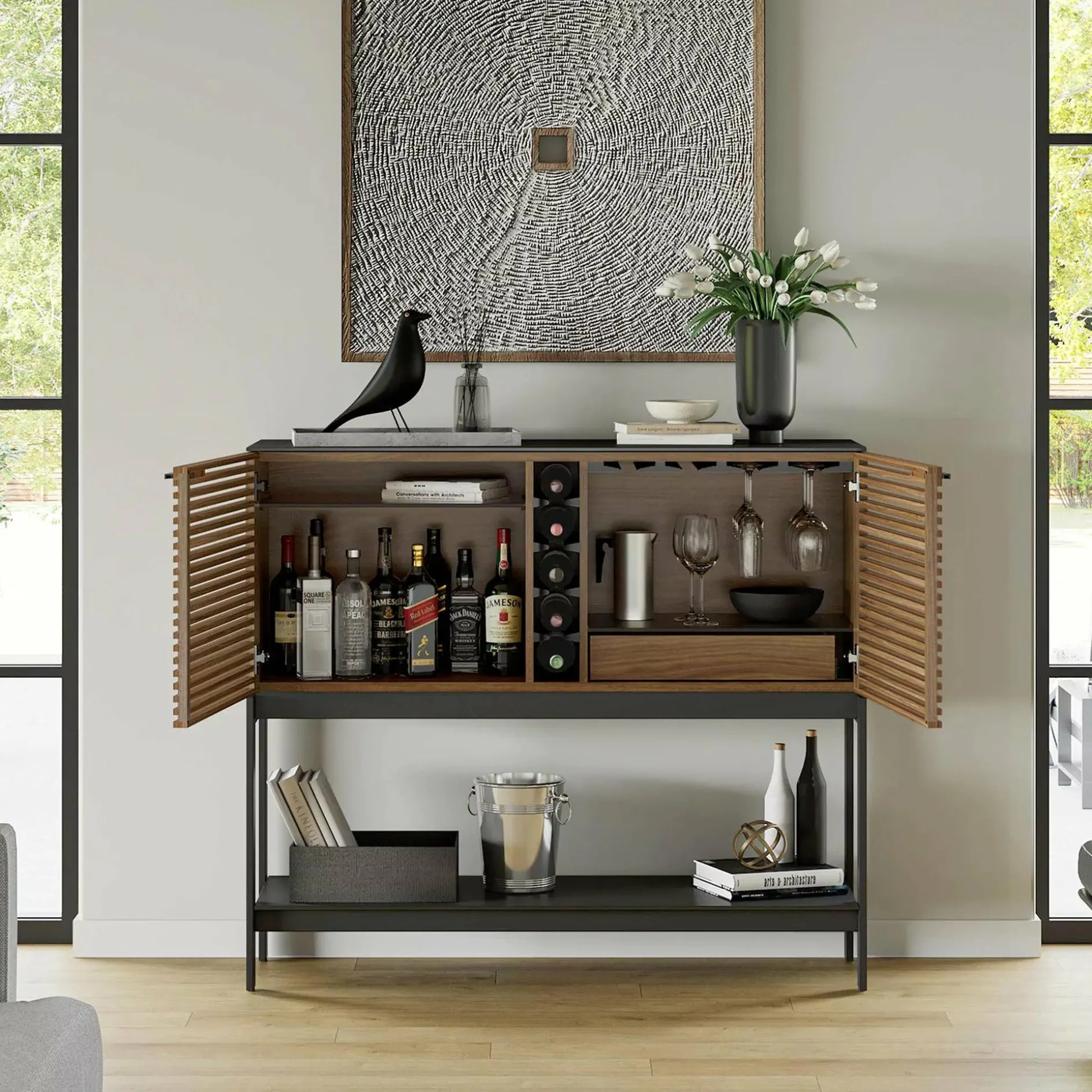 Corridor 5621 - Bar Cabinet & Wine Storage by BDI