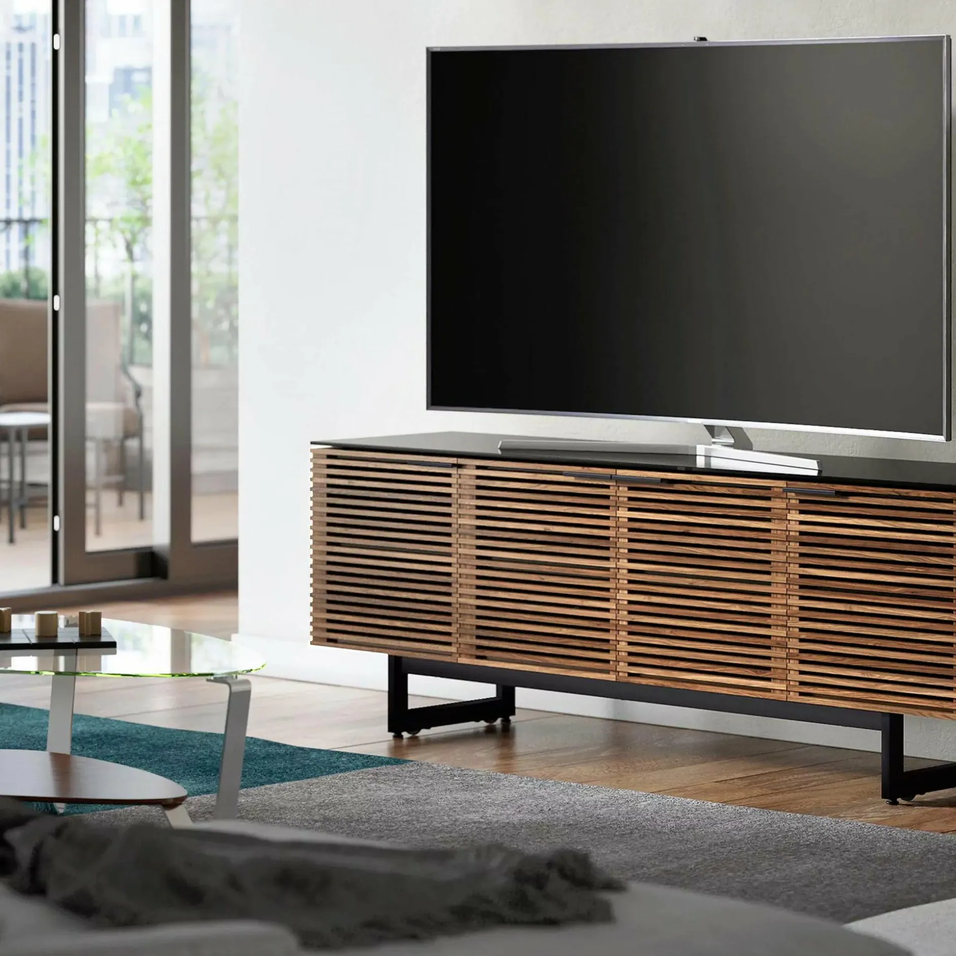 Corridor 8179 - TV Stand with 4 storage compartments by BDI