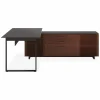 Corridor Office 6531 - Modular Wood and Tempered Glass Desk by BDI