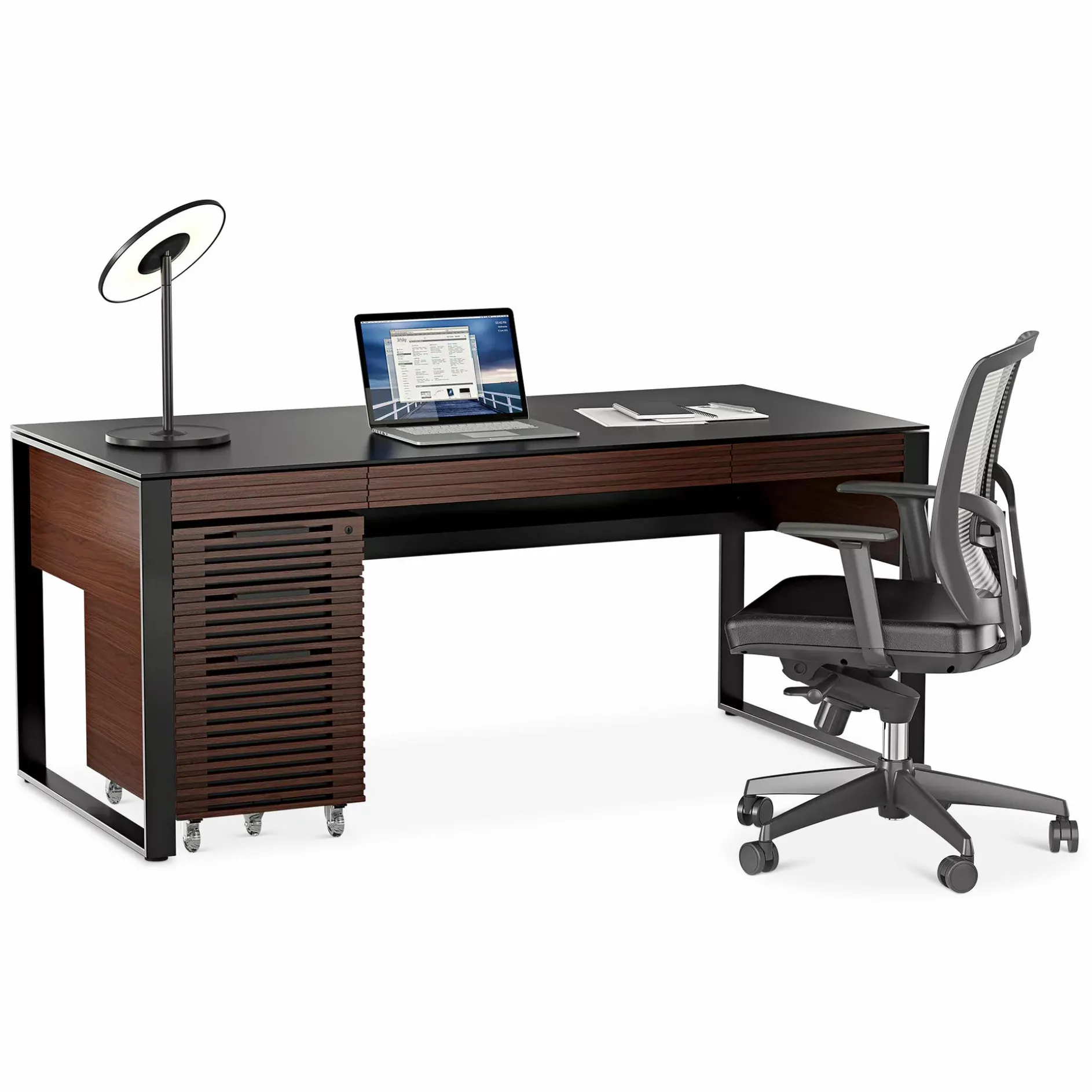 Corridor Office 6521 - Wood Veneer Desk by BDI