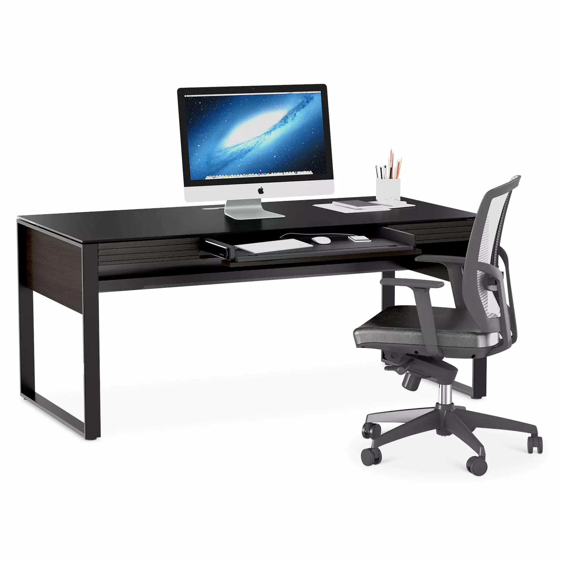 Corridor Office 6521 - Wood Veneer Desk by BDI